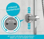 Eisl - Sprchový set včetně baterie s roztečí 100 mm-letní déšť DX1005CS A105500/100