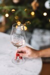Bella Rose Sklenice na víno Nasávám vánoční atmosféru, čirá barva, sklo, 350 ml