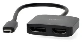USB-C™ Adaptér | USB 3.2 Gen 1 | USB-C™ Zástrčka | DisplayPort Zásuvka / Výstup HDMI™ | 8K@30Hz | 0.20 m | Kulatý | Poni (CCGB64385BK02)