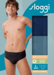 Pánské slipy GO Smooth Brief C2P - UNKNOWN - modré V003 - SLOGGI UNKNOWN M