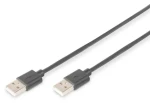 Digitus USB 2.0 kabel A-A černý / USB kabel / 1,8 m / stíněný (AK-300101-018-S)