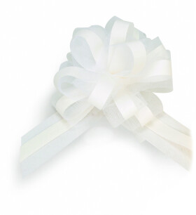 Mašle bílá 15 ks 17 cm Mašle bílá 15 ks 17 cm