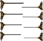 Vorel Sada klíčů imbus T 8 ks / 2,5-10 mm / CrV ocel / T rukojeť s kuličkou (TO-56629)