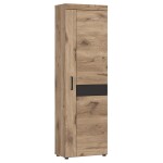 Skříň Grano GRNGS1R 1D dub viking/pvc dub viking/pvc šedý vesmír