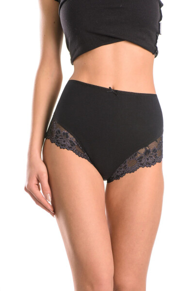 Dámské kalhotky 2PACK LPF 111 Černá - Key černá XXL