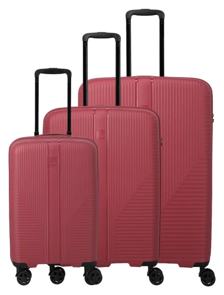 Travelite Air Stripe S,M,L Slim Red S: 37 l / M: 75/86 l / L: 104 L TRAVELITE-7000341-10