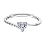 LUNICA Stříbrný prstýnek SRDÍČKO Velikost prstenu: 10 (EU: 62-64) 0596_10