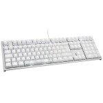 Ducky ONE 2 White Edition PBT MX-Red bílá / Herní klávesnice / podsvícená / mechanická / drátová (USB) / DE (DKON1808S-RDEPDWZW1)