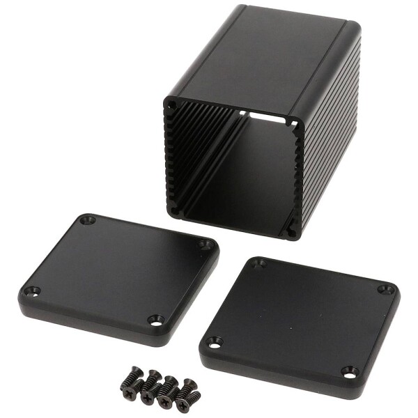 Hammond Electronics 1455CS802BK 80 x 54 x 54 hliník extrudovaný černá 1 ks