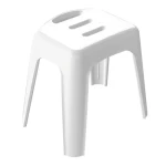 Spirella HOCKER sedátko do sprchy bílá / plast / 47 cm / do 130 kg (7610583300270)