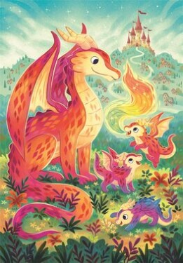 Clementoni PUZZLE Dračí rodinka