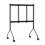 Pedestal Designový stojan na televizi Moon Rollin' Charcoal, černá barva, kov