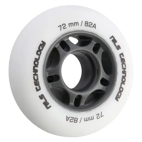NILS Extreme PU 72x24 82A Matná kolečka bílá 4 ks (5907695543445)