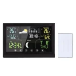 Solight TE110B černá / meteostanice / barevný VA displej / teplota / vlhkost / tlak / kalendář / datum (8592718042158)