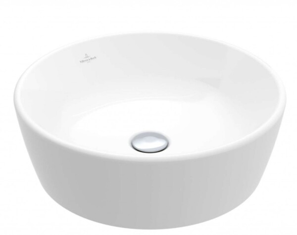 VILLEROY & BOCH - Architectura Umyvadlo na desku, průměr 45 cm, bez přepadu, CeramicPlus, alpská bílá 5A2546R1