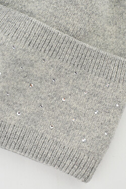 DÁMSKÁ ČEPICE S MODALOVÝMI FLITRY CZ107 šedá 54-58