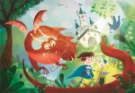 Clementoni PUZZLE Drak a rytíř