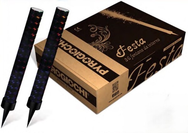 Dortové fontány 36 ks černé Dortové fontány 36 ks černé