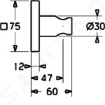 HANSA - Držáky Držák sprchy, chrom 44440100