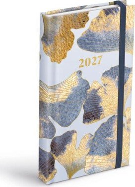 Diář 2027 D802 Lamino 2 s gumkou 90x170mm