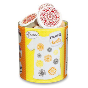 Razítka Stampo Textile - Mandaly, 9 ks