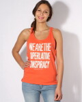 WESC MESSAGE HOT CORAL dámská tílko - S