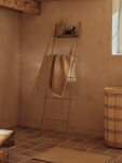 Ferm Living Koš na prádlo Fio Cashmere/Natural, krémová barva, kov