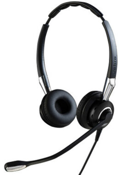 Jabra Biz 2400 II Duo QD E-STD NC černá / stereo náhlavní souprava / mikrofon / QD konektor (2409-820-204)