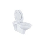 RAVAK - Safe Závěsné WC se sedátkem, bezbariérové, SoftClose, RimOff, bílá X01930