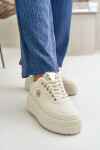 Sneakersy Sportovní Boty Dámské Zateplené Na Masivní Podešvi Béžové Ardiela 40