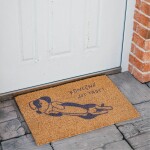 Bella Rose Rohožka z kokosových vláken Konečně jsi tady!, přírodní barva