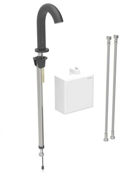 GEBERIT - Piave Elektronická umyvadlová baterie, napájení z generátoru, easy to clean, Bluetooth, matná černá 116.166.14.1