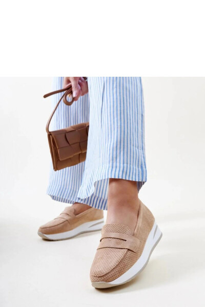 Dámské polobotky 28906 Béžová s bílou - Flyfor béžová-bílá 38