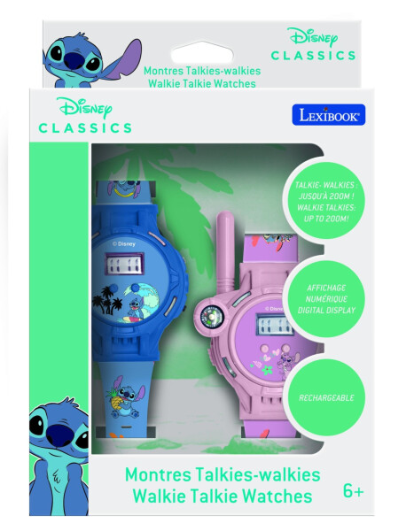 Lexibook hodinky Stitch s vysílačkou s dosahem 200 m - Alltoys Lexibook