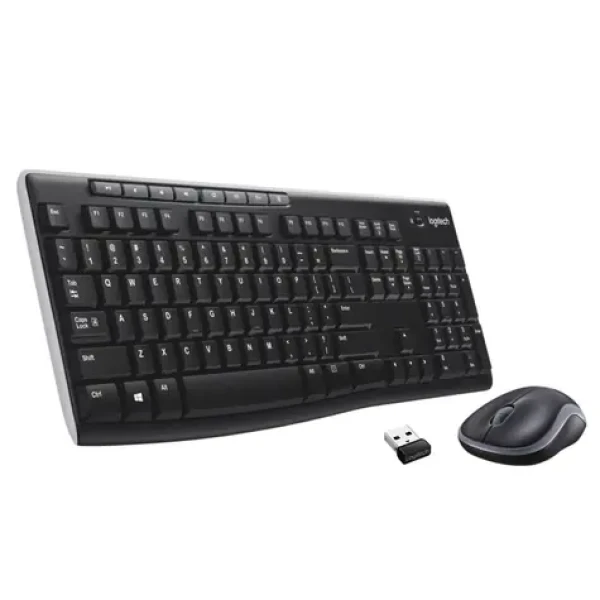 Logitech Wireless Combo MK270 černá / Bezdrátová sada klávesnice a myši / 2.4 GHz (920004508)