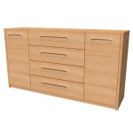 Nábytek Mikulík Komoda MIA 3 ROZMĚR: (š/v/hl.) 150 x 86 x 40 cm