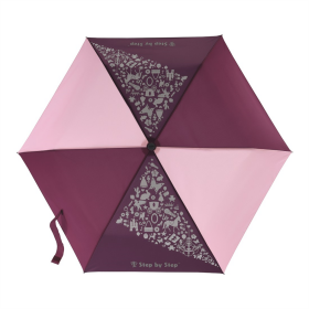 Dětský skládací deštník magickým efektem růžová/ fialová/ vínová