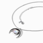 Royal Fashion stříbrný náhrdelník GU-DR17174N-SILVER-MOONSTONE
