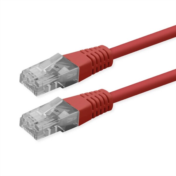 Roline 21.51.1561 RJ45 síťové kabely, propojovací kabely CAT 6 U/UTP 5.00 m červená (jasná) nestíněný 1 ks
