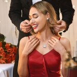 Náušnice Swarovski Elements Amorita Sky Blue, Modrá