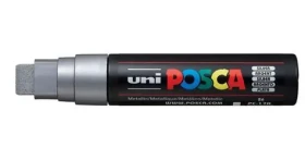 POSCA PC-17K stříbrná / Akrylový popisovač / Extra široký hrot 1,5 cm / Na vodní bázi (186382)