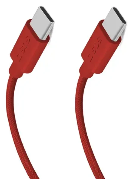 SBS USB-C - USB-C červená / Kabel / 60 W Power Delivery / 1,5 m