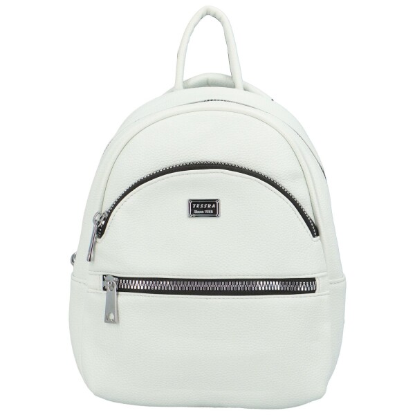 Stylový dámský batůžek Tessra Bokka, bílá