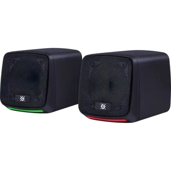 J3 2.0 počítačové reproduktory černé / Reproduktory / 6W / LED / USB (65963)