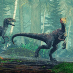 Nástěnný kalendář poznámkový 2027 Notique Dinosauři, 30 x 30 cm