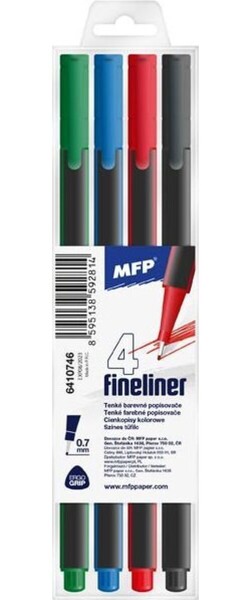 Popisovač FL 4 ks barvy 0,7mm trojhranné