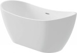 DEANTE - Akrylátová vana Arnika bílá, volně stojící, oválná - 150 cm KDA_015V