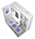 DarkFlash TH285 bílá / ATX / 4 ventilátory / 3x USB-A / průhledná bočnice / bez zdroje (TH285 White)