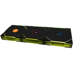 Lian Li UNI FAN TL Wireless LCD Fan 3ks černá / 120mm / Fluid Dynamic Bearing / 27 dB @ 1900 RPM / 62 CFM / 4-Pin (12TLLCD1W3B)