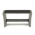 Zahradní sedací souprava, polyratan, šedá, AZS-A1523 GREY